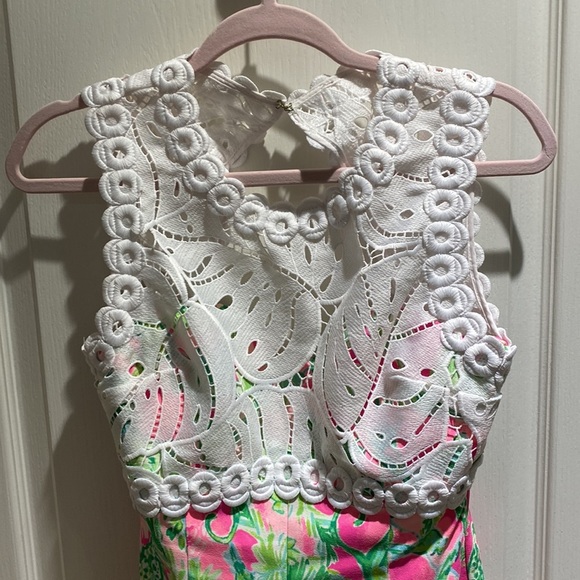 Lilly Pulitzer Sadie romper in rax berry catty shack - Picture 6 of 7